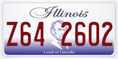 IL license plate Z642602