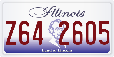 IL license plate Z642605