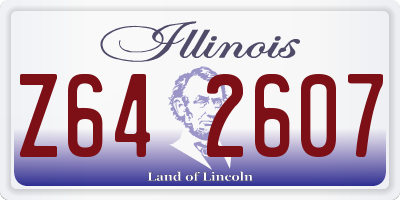 IL license plate Z642607