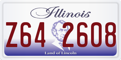 IL license plate Z642608