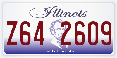 IL license plate Z642609