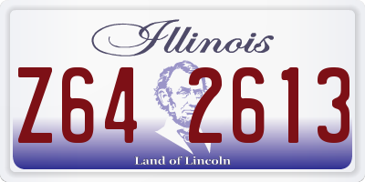 IL license plate Z642613