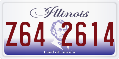 IL license plate Z642614