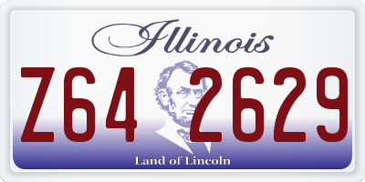 IL license plate Z642629