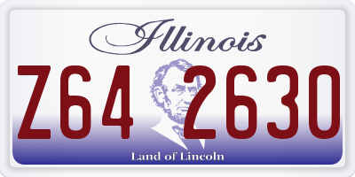 IL license plate Z642630