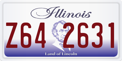 IL license plate Z642631