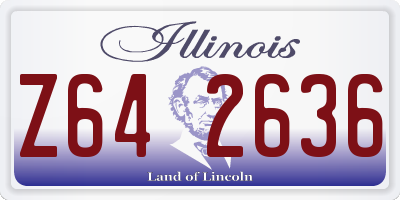 IL license plate Z642636