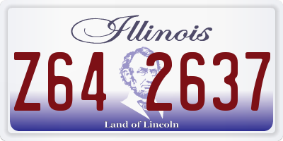 IL license plate Z642637