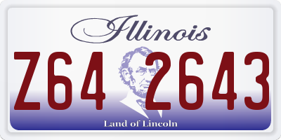IL license plate Z642643