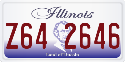 IL license plate Z642646