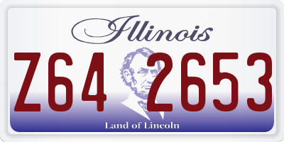 IL license plate Z642653