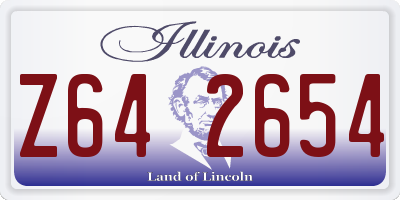 IL license plate Z642654