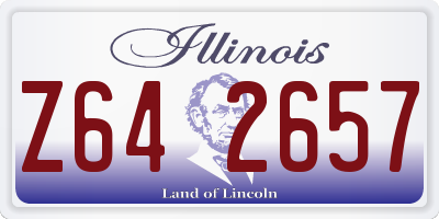 IL license plate Z642657