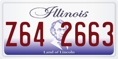 IL license plate Z642663