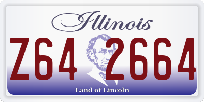 IL license plate Z642664