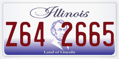 IL license plate Z642665
