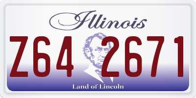 IL license plate Z642671