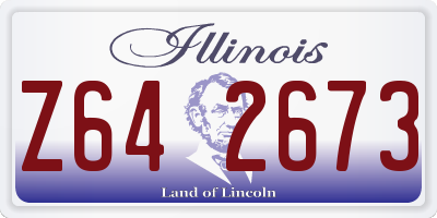 IL license plate Z642673