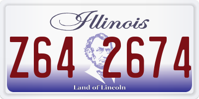 IL license plate Z642674