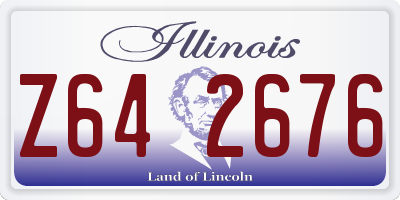 IL license plate Z642676