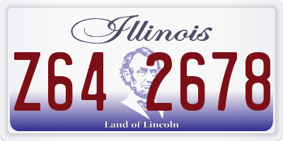 IL license plate Z642678