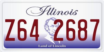 IL license plate Z642687