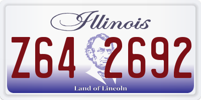 IL license plate Z642692