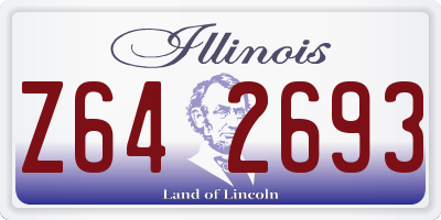 IL license plate Z642693