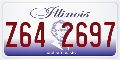 IL license plate Z642697