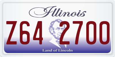 IL license plate Z642700