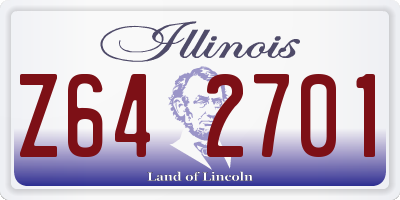 IL license plate Z642701