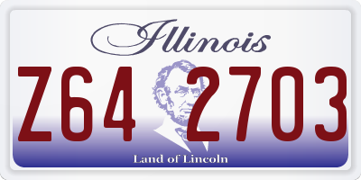 IL license plate Z642703