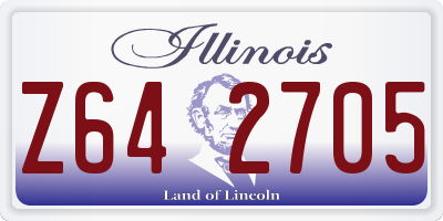 IL license plate Z642705