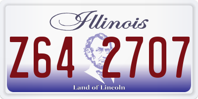 IL license plate Z642707