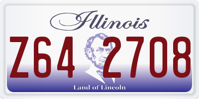 IL license plate Z642708