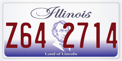 IL license plate Z642714