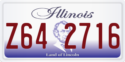 IL license plate Z642716