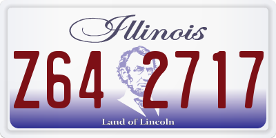 IL license plate Z642717