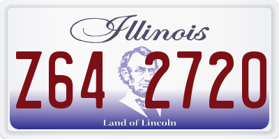 IL license plate Z642720