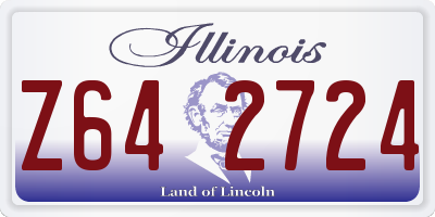 IL license plate Z642724