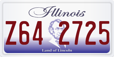 IL license plate Z642725