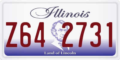 IL license plate Z642731