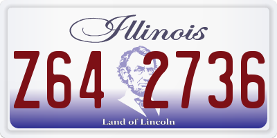 IL license plate Z642736