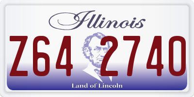 IL license plate Z642740