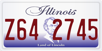 IL license plate Z642745