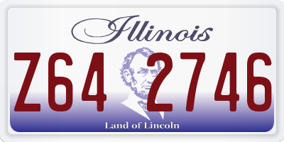 IL license plate Z642746
