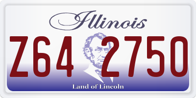 IL license plate Z642750