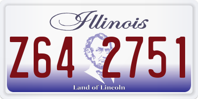 IL license plate Z642751