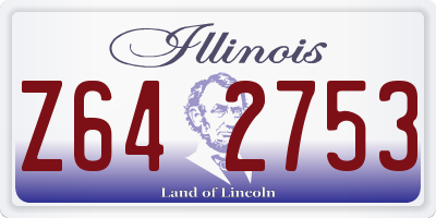 IL license plate Z642753