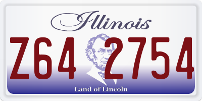 IL license plate Z642754